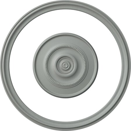 Ekena Millwork 59 1/2-in. OD x 51 1/2-in. ID Ceiling Ring with 30-in. OD Ceiling Medallion Dylar Accent Kit CRM59DY30DY
